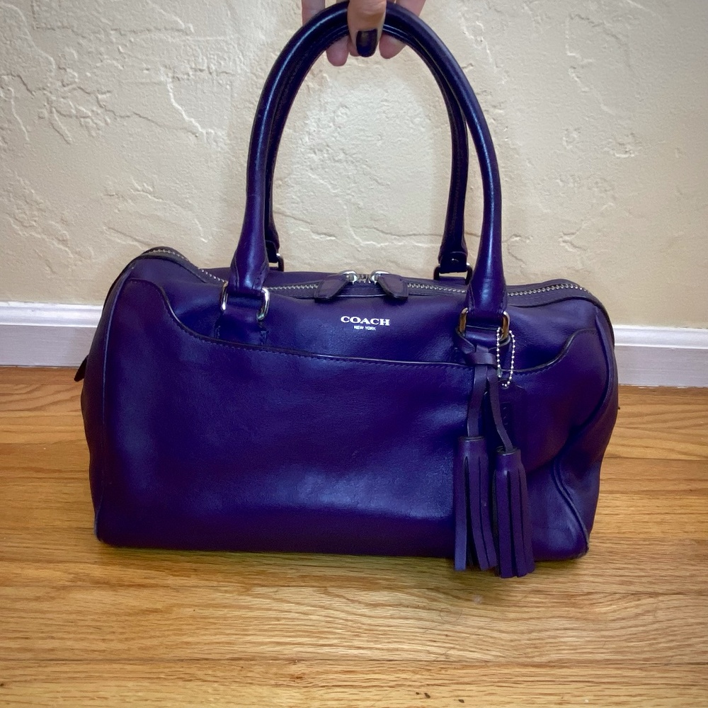 Coach Hand Bag in Purple